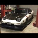 1991 White black and red Nissan 240SX thumbnail