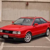 1991 Red Audi Coupe Quattro thumbnail