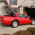 1991 Red Chevrolet Corvette thumbnail