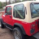 1991 Red Jeep Wrangler thumbnail