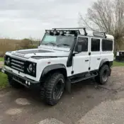 1991 White Land Rover Defender thumbnail