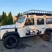 1991 White Land Rover Defender thumbnail