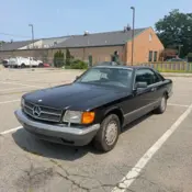 1991 Black Mercedes-Benz 560SEC thumbnail
