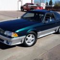 1991 Dark emerald green Ford Mustang thumbnail