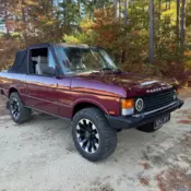 1991 Maroon Land Rover Range Rover thumbnail