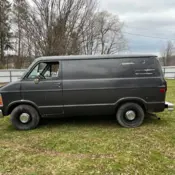 1992 grey Dodge Ram Van thumbnail