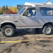 1992 Silver Ford Bronco thumbnail