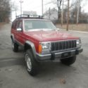 1992 Red Jeep Cherokee thumbnail