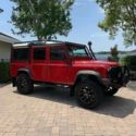 1992 Red Land Rover Defender thumbnail