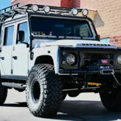 1992 Alpine White Land Rover Defender thumbnail