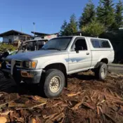 1992 Silver Toyota Pickup thumbnail
