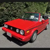 1992 Red Volkswagen Cabriolet thumbnail