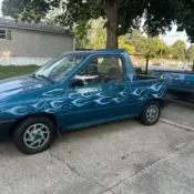 1993 Blue Ford Festiva thumbnail
