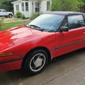 1993 Red Mercury Capri thumbnail