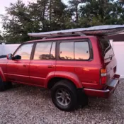 1993 Burgundy Toyota Land Cruiser thumbnail