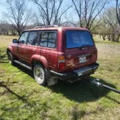 1993 Burgundy Toyota Land Cruiser thumbnail