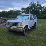1994 White Ford Bronco thumbnail