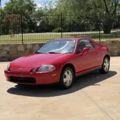 1994 Red Honda Del Sol thumbnail