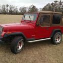 1994 Red Jeep Wrangler thumbnail