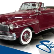 1947 Maroon Mercury Eight convertible thumbnail