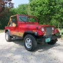 1987 Red Jeep Wrangler thumbnail