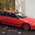 1993 Red Honda Civic thumbnail