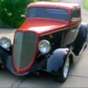 1934 Mango Tango/Black Ford 3-Window Coupe thumbnail