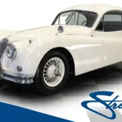 1956 White Jaguar XK thumbnail