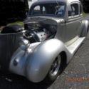 1936 Silver Ford 5 window coupe thumbnail
