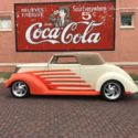 1937 ORANGE/ CREAM Ford CABRIOLET CONVERTIBLE thumbnail
