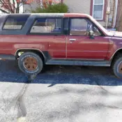 1988 Burgundy Toyota 4Runner thumbnail