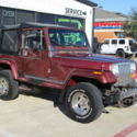 1987 Burgundy Jeep Wrangler thumbnail