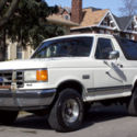 1988 White Ford Bronco thumbnail
