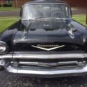 1957 Black Chevrolet Bel Air/150/210 thumbnail