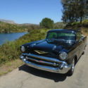1957 Black Chevrolet Bel Air/150/210 thumbnail