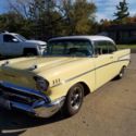 1957 soft yellow w/pearl top Chevrolet Bel Air/150/210 thumbnail