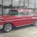 1957 Red / white Chevrolet Bel Air/150/210 thumbnail