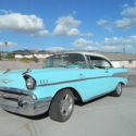 1957 Blue Chevrolet Bel Air/150/210 thumbnail