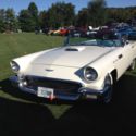 1957 White Ford Thunderbird thumbnail