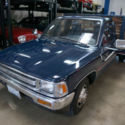 1989 Blue Toyota Stake Bed 3.0L V6 5 spd Dual Wheel Pick Up Truck w thumbnail