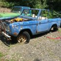 1966 Blue Ford Bronco thumbnail