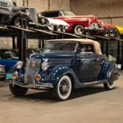 1936 Blue Ford Deluxe V8 2 Passenger Cabriolet thumbnail