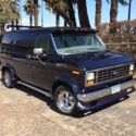 1986 Custom Metallic Blue Ford E-Series Van thumbnail