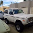 1971 White Ford Bronco thumbnail