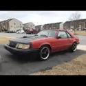 1985 Red Ford Mustang thumbnail