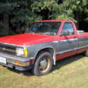 1992 Red and Gray Chevrolet S-10 thumbnail
