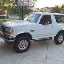 1993 White Ford Bronco thumbnail