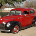 1940 Burgundy/Black Ford 2 Dr Sedan thumbnail