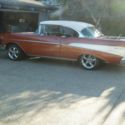 1957 sierra gold/beige Chevrolet Bel Air/150/210 thumbnail