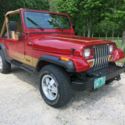 1987 Red Jeep Wrangler thumbnail